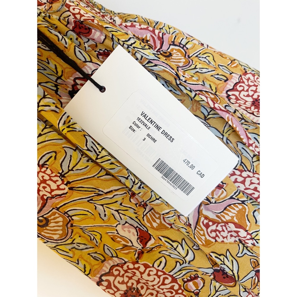 ba&sh ~ VALENTINE DRESS OCRE - Picture 9 of 9